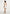 Mirena - Ruched Open Back Mini Dress With Scarf - White