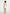 Mirena - Ruched Open Back Mini Dress With Scarf - White
