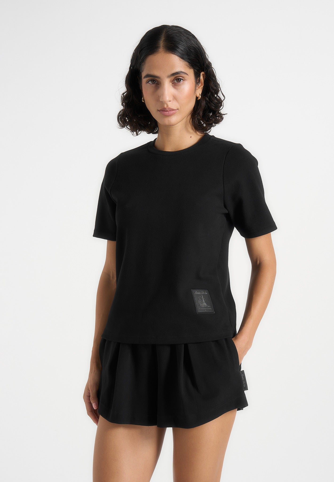 TS002 - Short Sleeve Cotton T-Shirt - Black
