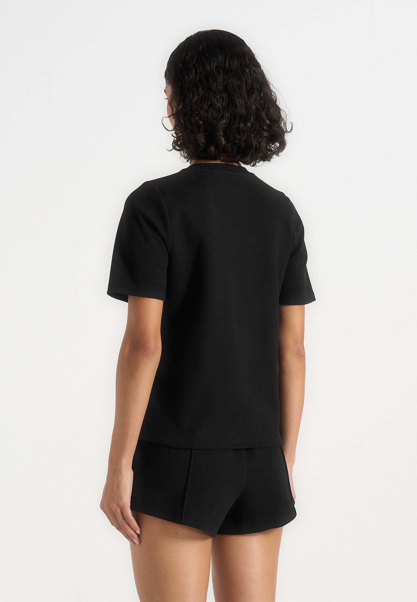 TS002 - Short Sleeve Cotton T-Shirt - Black