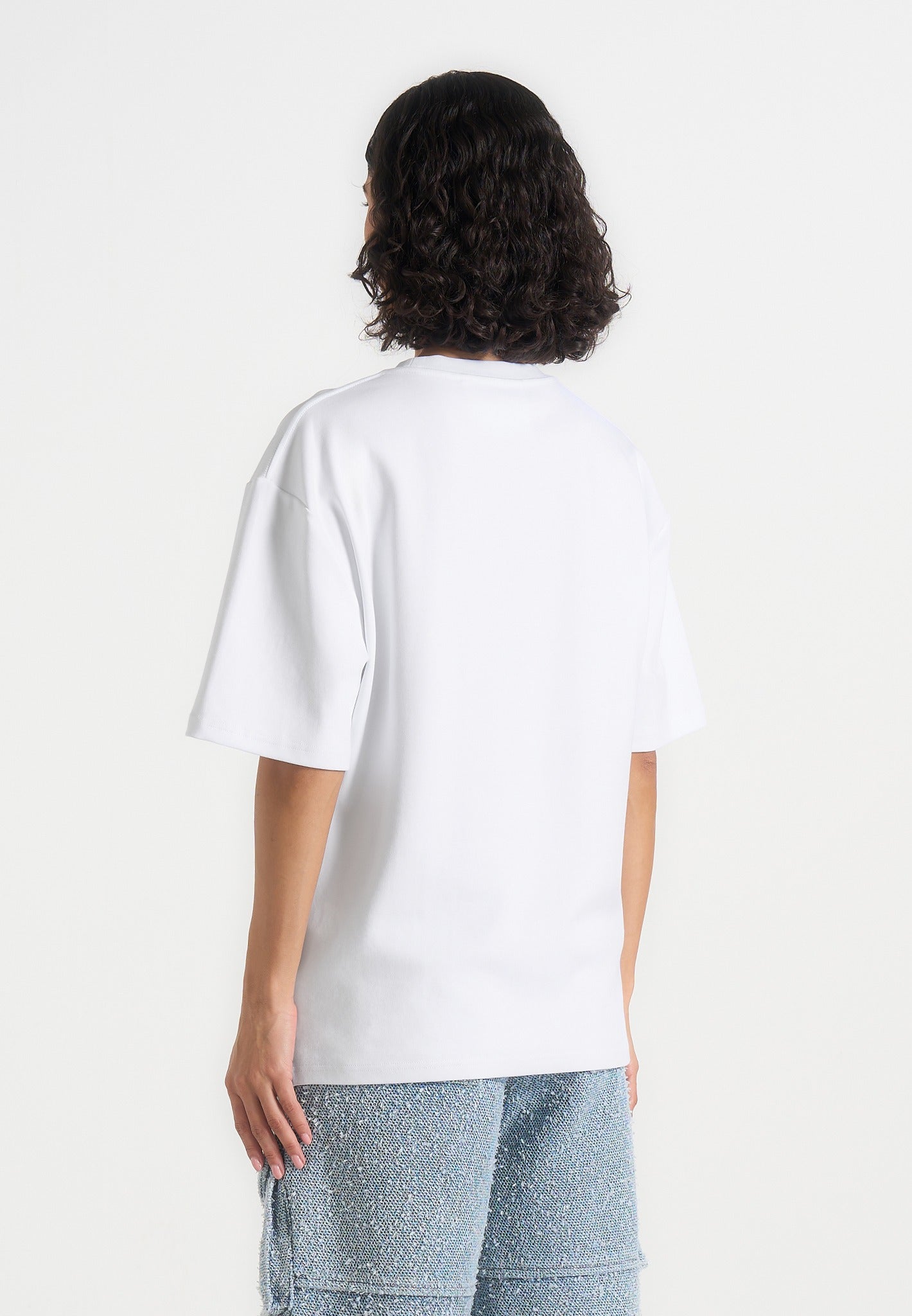 TS007 - Unisex Relaxed Fit Cotton T-Shirt - White