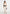 Renee - Denim & Leather Straight Leg Jeans - Cream/Brown