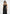 Saffron - Satin Belted Maxi Dress - Black