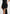 Anouk - Cap Sleeve Ring Detail Drape Mini Dress - Black