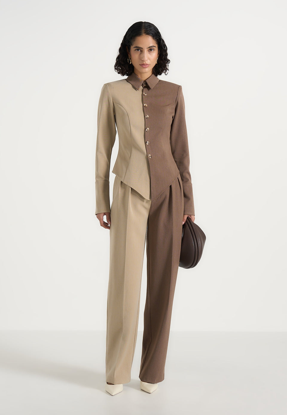 sonia-two-tone-tailored-shirt-taupe-brown
