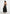 Elva - Smocked Waist Cotton Maxi Dress - Black