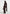 Edena - Asymmetric Ruched Draped Maxi Dress - Brown