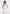 Faith - Cap Sleeve Corset Cotton Midi Dress  - White