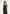 Saffron - Satin Belted Maxi Dress - Black
