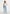 Calista - Line Art Denim Jeans - Mid Blue
