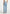 Frida - Eiffel Detail Straight Leg Denim Jeans - Mid Blue