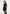 Anouk - Cap Sleeve Ring Detail Drape Mini Dress - Black