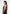 Phoebe - Satin Tie-Neck Blouson Open Back Top - Black