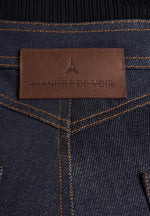 Ambre - Denim Lace Up Flared Jeans - Indigo