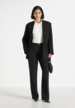 Elena - Oversized Open Back Tailored Blaze– Black