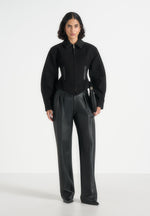 Sky - Hourglass Gabardine Jacket - Black
