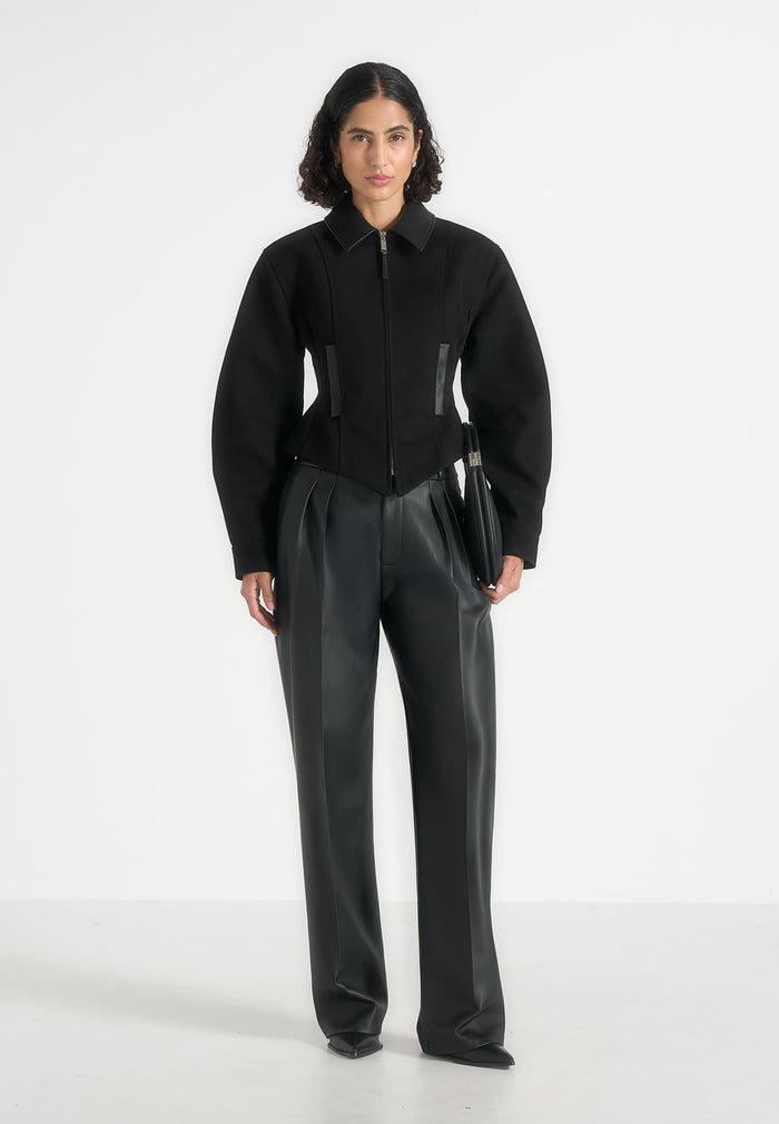 Sky - Hourglass Gabardine Jacket - Black