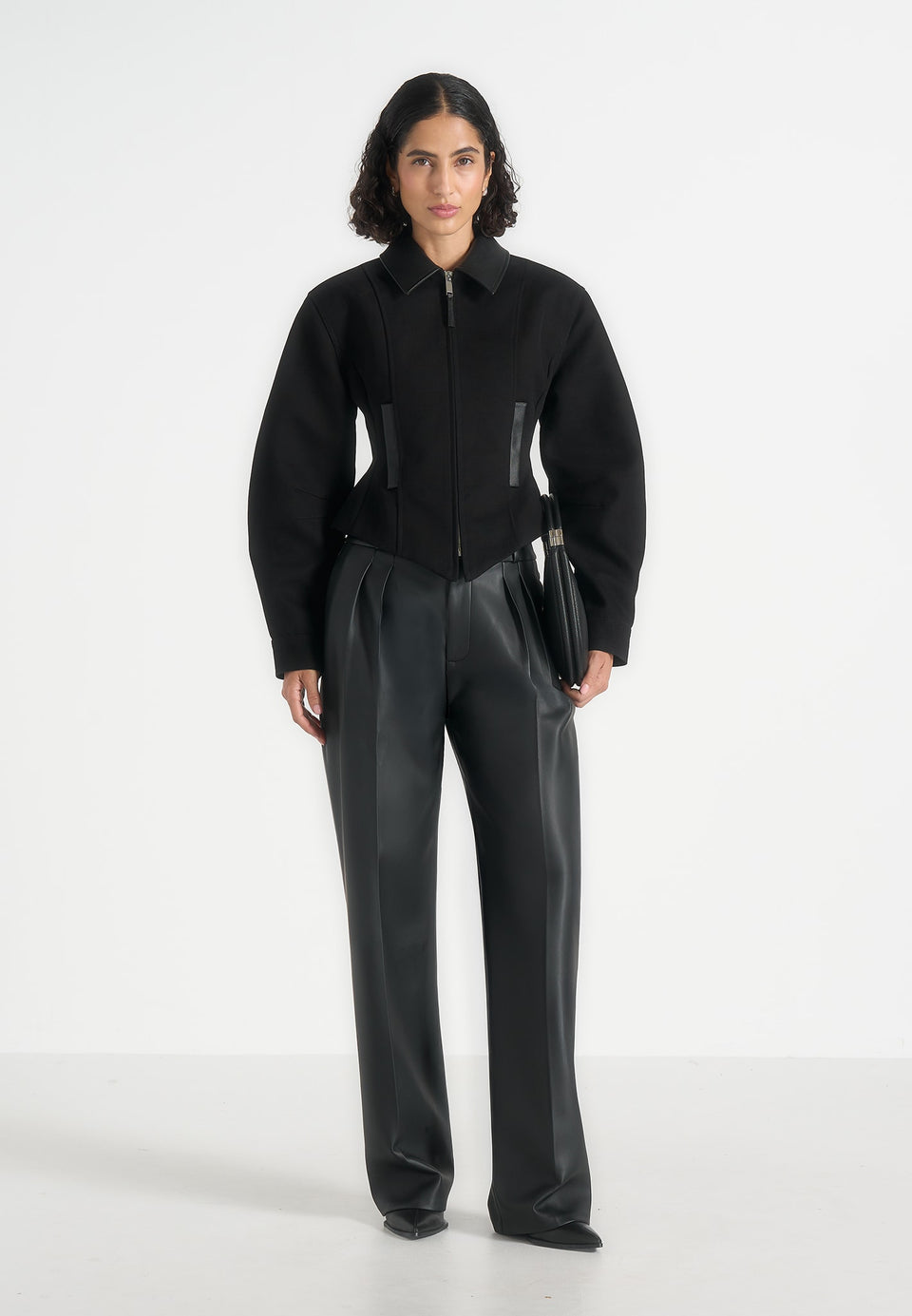 Sky - Hourglass Gabardine Jacket - Black