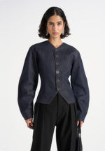 Aya - Denim Hourglass Jacket - Indigo