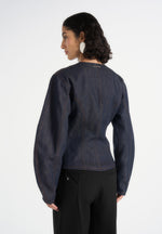 Aya - Denim Hourglass Jacket - Indigo