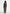 Esma - Python Asymmetric Coat with Cinch Belt - Brown
