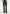 Ruth - Embossed Leather Mid Rise Trousers - Black