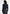 Delfina - Suede Layered-Shoulder Cropped Bomber Jacket - Navy