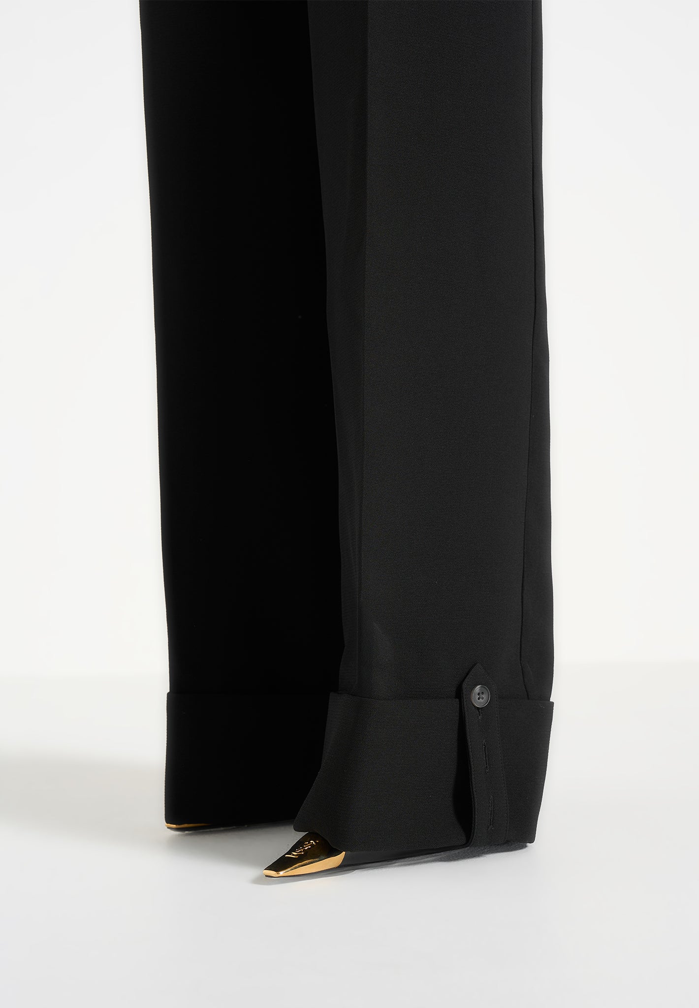 Ruby - Tailored Crepe Belted Utility Jumpsuit - Black