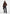 Romain - Unisex Suede Funnel Neck Bomber Jacket - Brown