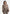 Cosette - Wool Lapel Bomber Jacket - Taupe