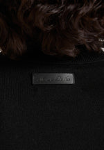 Madeline - Wool-Blend Turtleneck Knit Bodysuit - Black