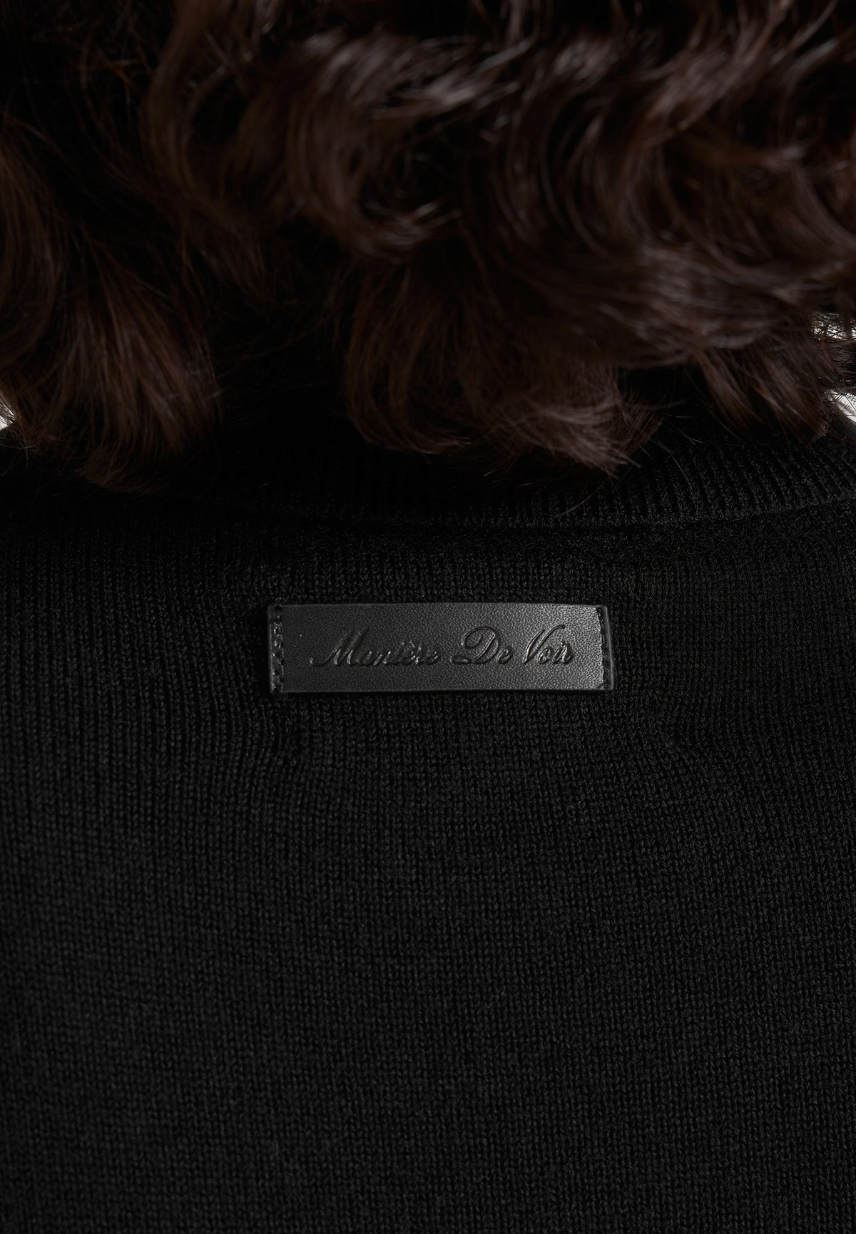 Madeline - Wool-Blend Turtleneck Knit Bodysuit - Black