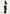 Ashley - Asymmetric Cut Out Hardware Detail Maxi Dress - Black