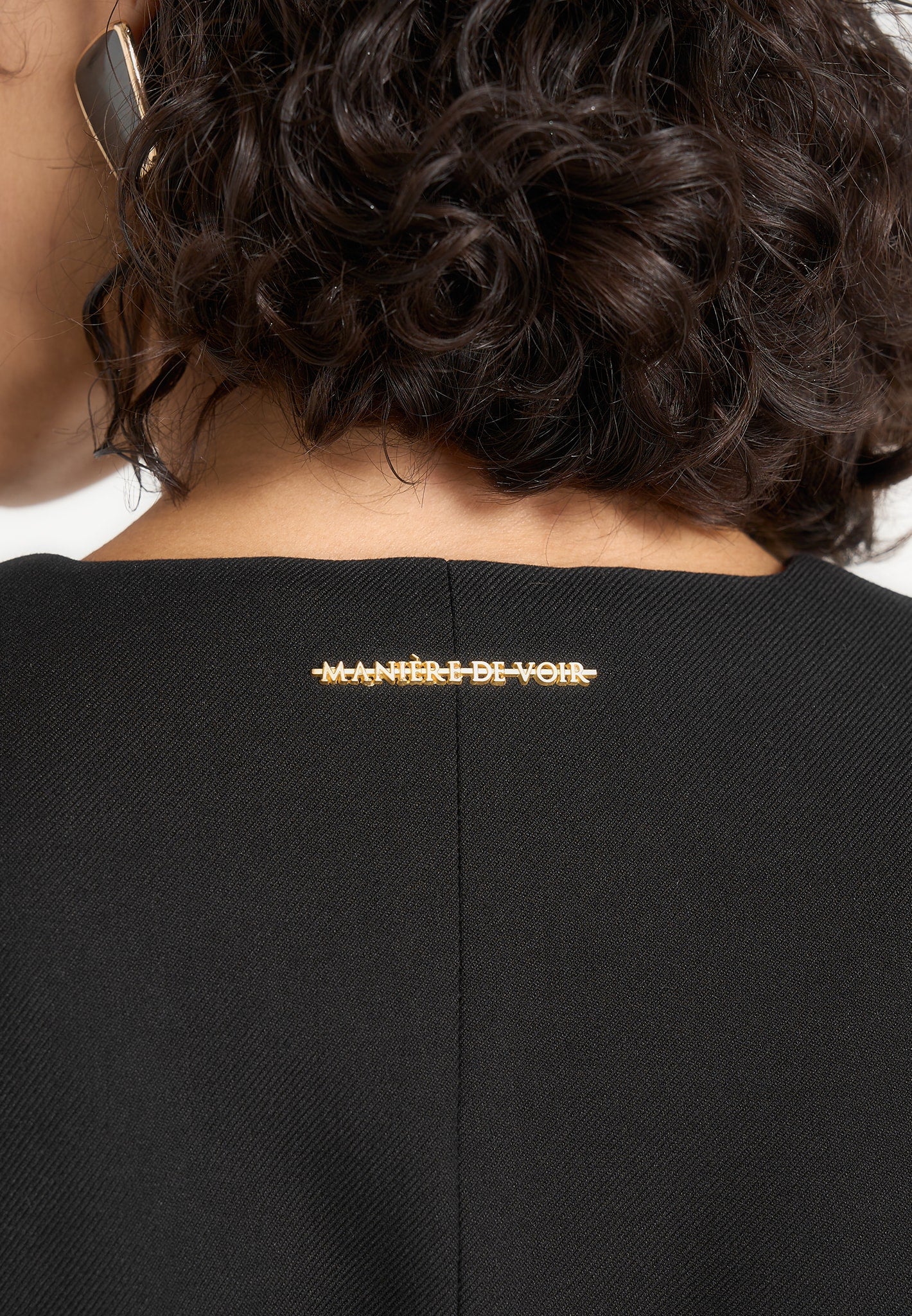 Alesia - Tailored Belted Kimono Blazer - Black