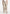 Emilie - High Waisted Tapestry Cargo Pants - Beige