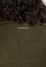 Mika - Unisex Double Breasted Wool Jacket - Olive