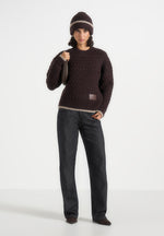 Otis - Waffle Knit Beanie - Brown
