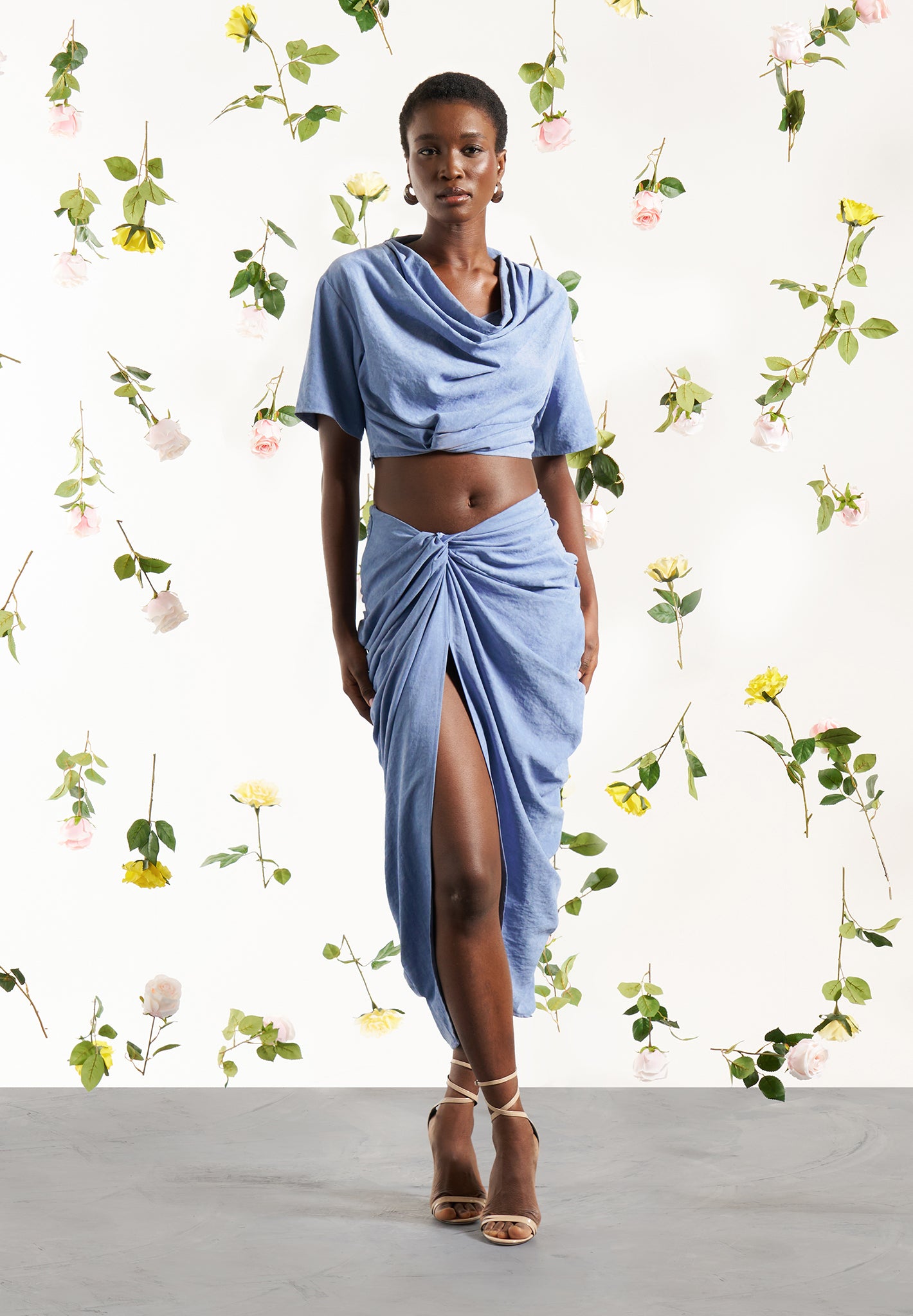 asymmetric-drape-midaxi-skirt-blue