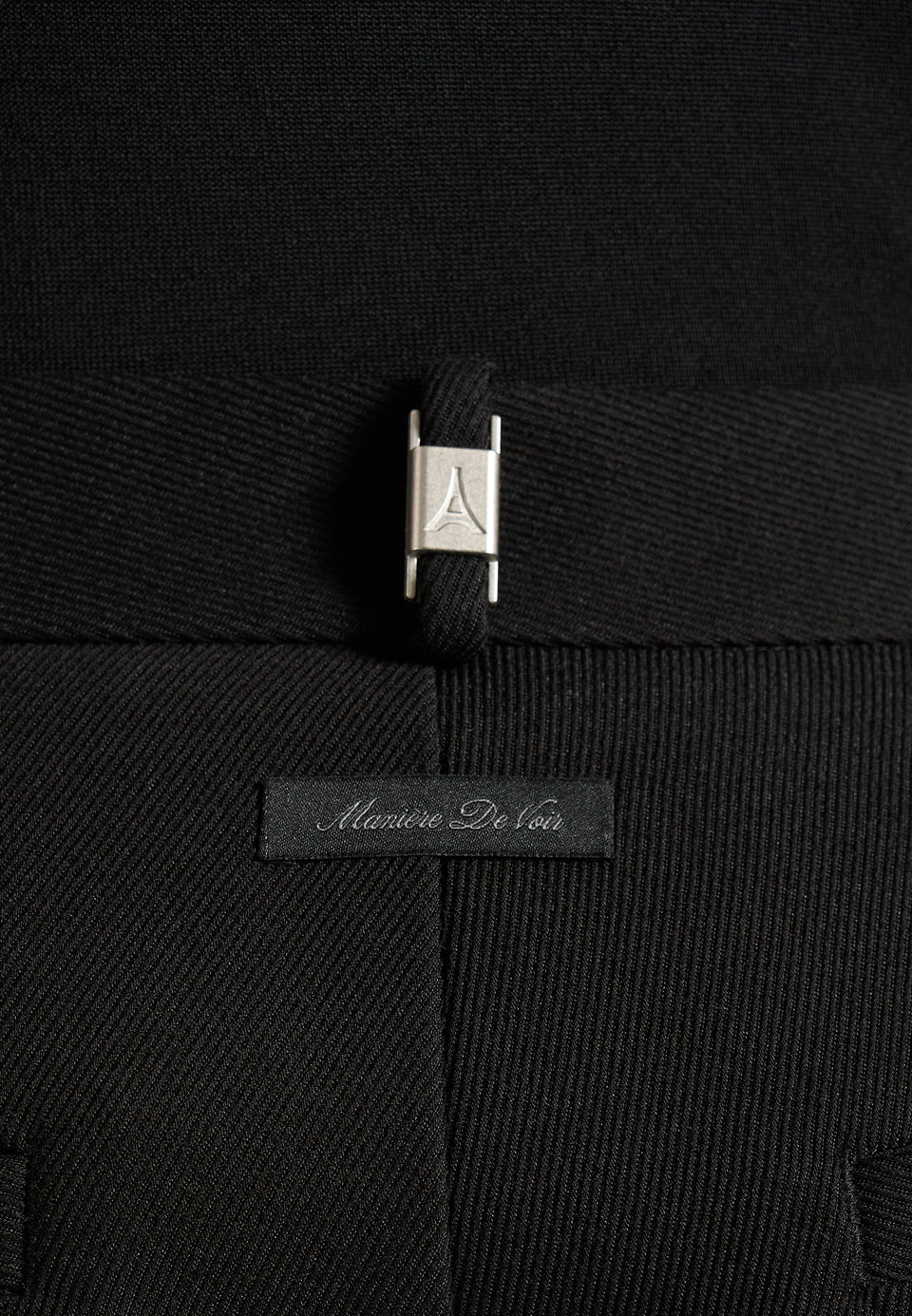 Dorian - Pleated Tailored Trousers - Black