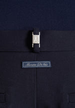 Hubert - Slim Fit Wool-Blend Tailored Trousers - Dark Navy