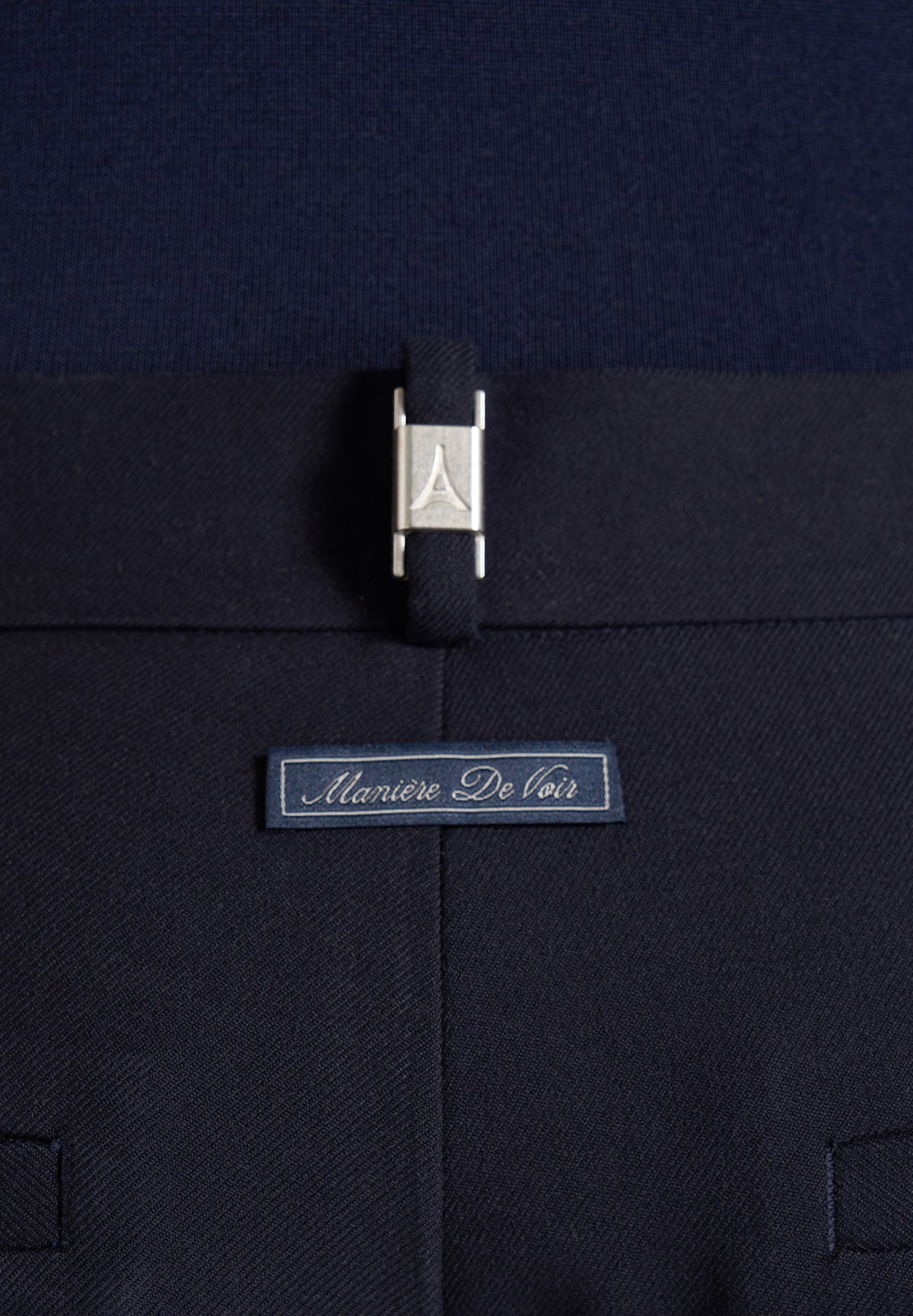 Hubert - Slim Fit Wool-Blend Tailored Trousers - Dark Navy