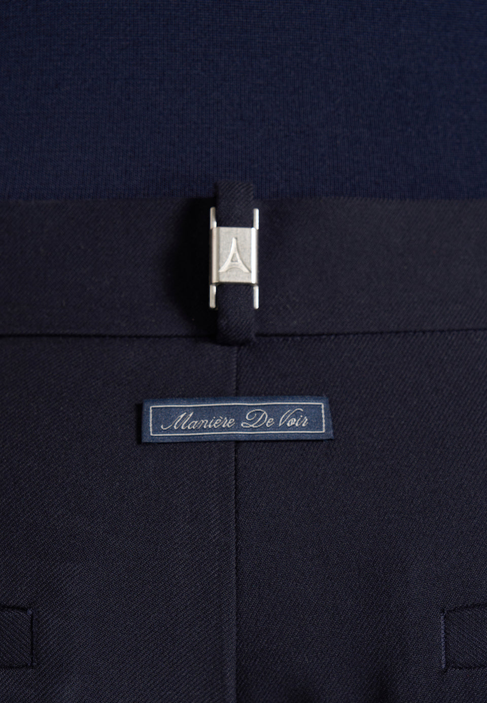 Hubert - Slim Fit Wool-Blend Tailored Trousers - Dark Navy