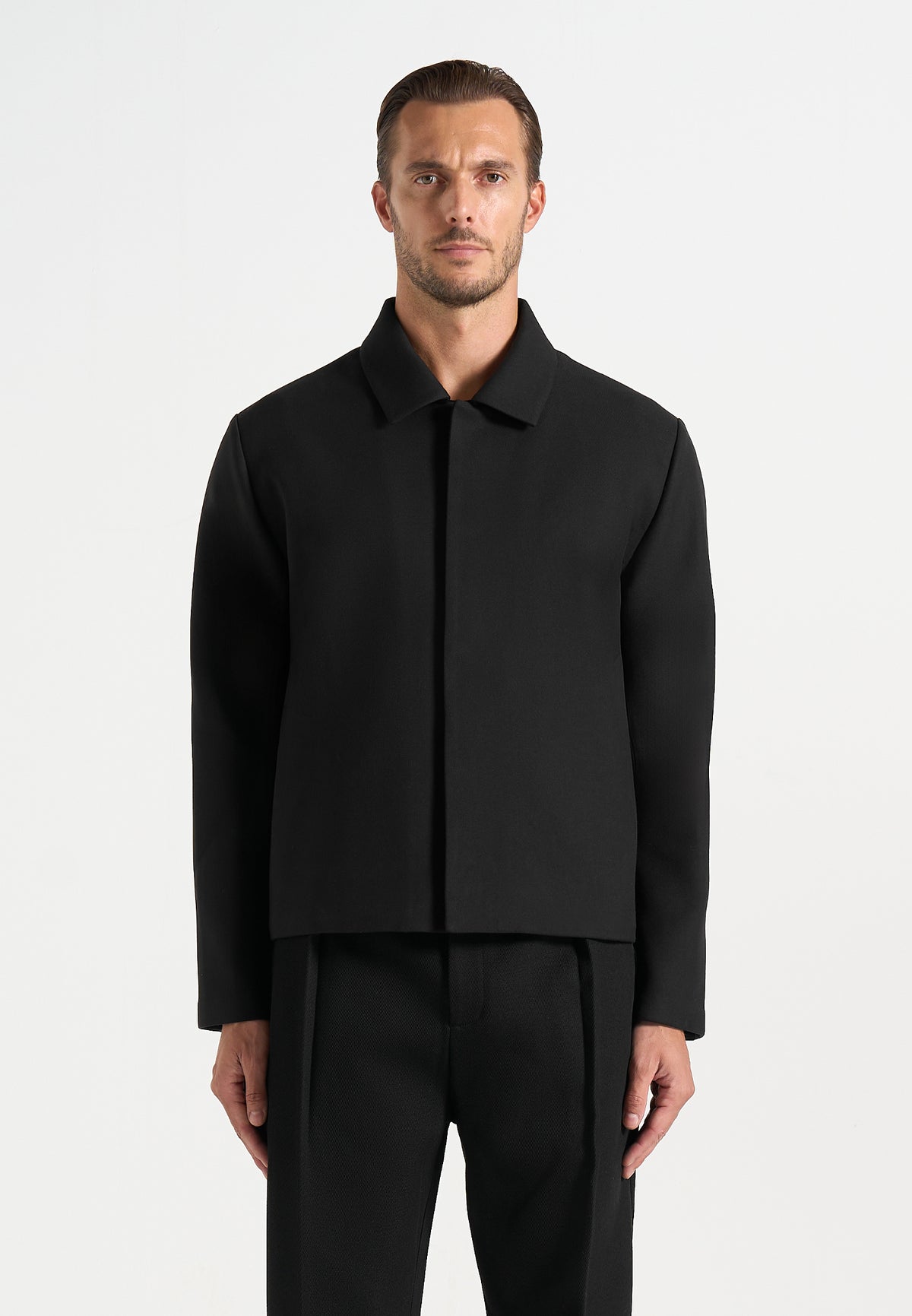 Téo - Minimal Tailored Jacket - Black