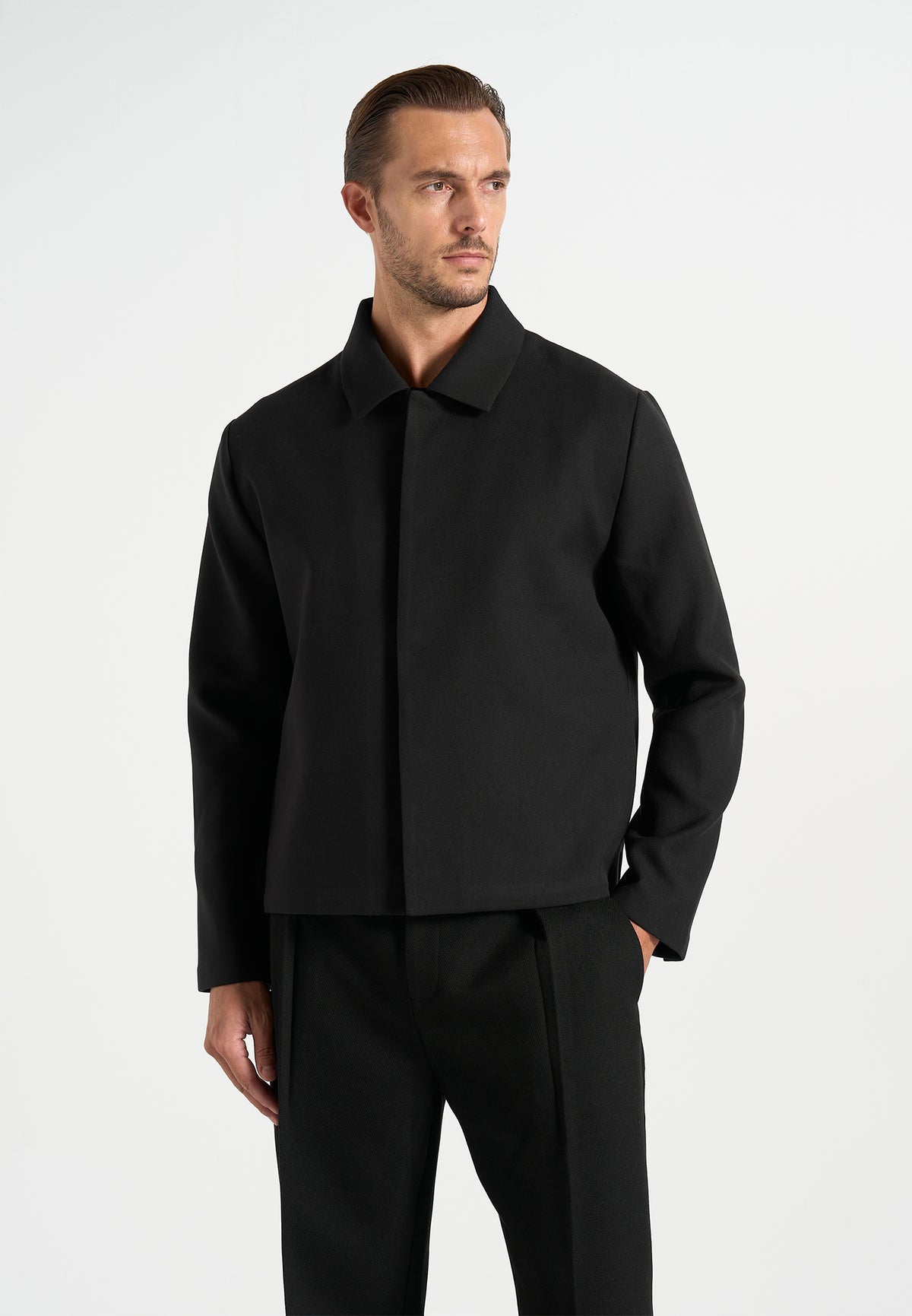 Téo - Minimal Tailored Jacket - Black