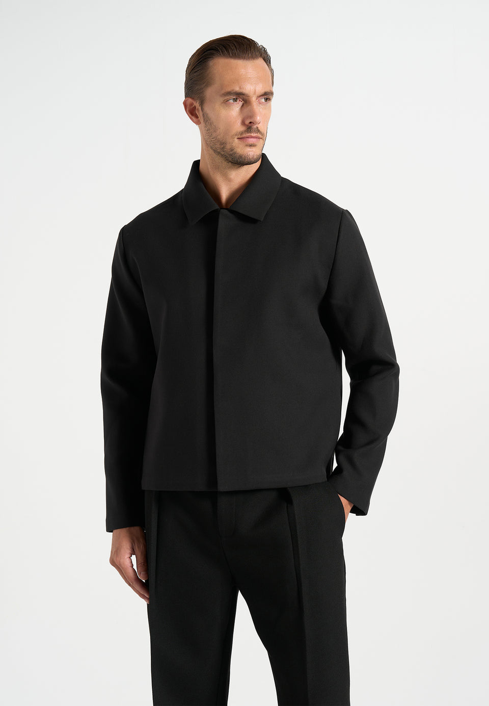 Téo - Minimal Tailored Jacket - Black