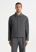 Téo - Minimal Tailored Jacket - Charcoal Grey