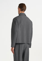 Téo - Minimal Tailored Jacket - Charcoal Grey