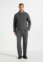 Téo - Minimal Tailored Jacket - Charcoal Grey