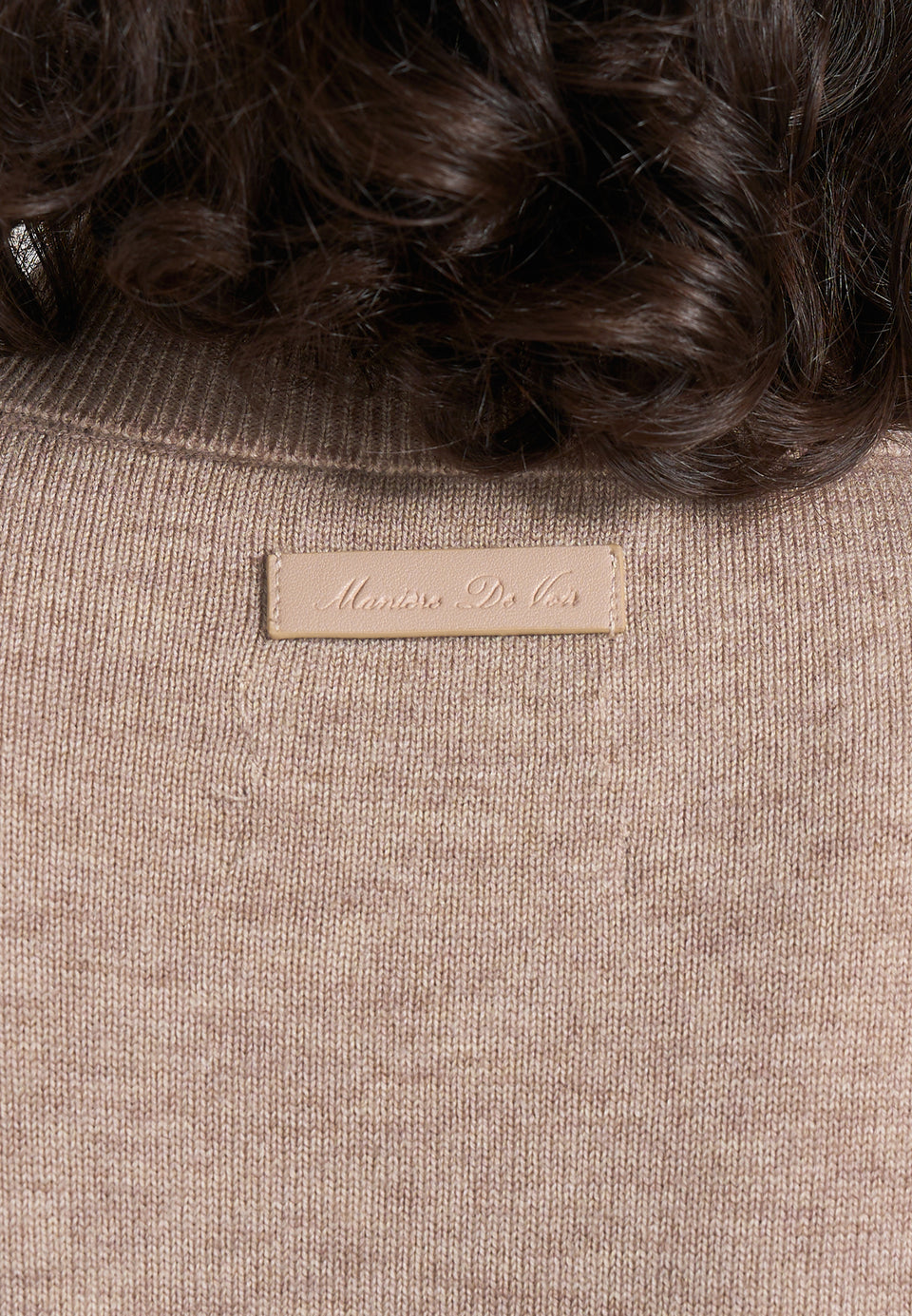 Madeline - Wool-Blend Turtleneck Knit Bodysuit - Taupe