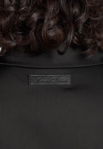 Ethel - Satin Shirt With Lace Corset Panel - Black